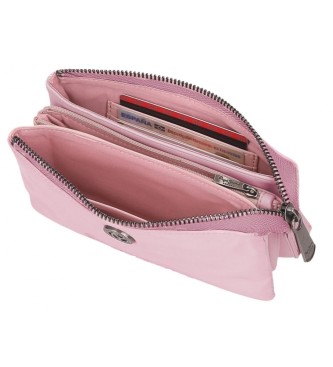 Pepe Jeans Corin purse three compartments pink