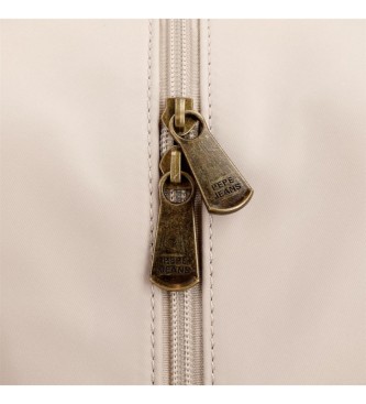 Pepe Jeans Morgan torbica za kovance s tremi oddelki v bež barvi