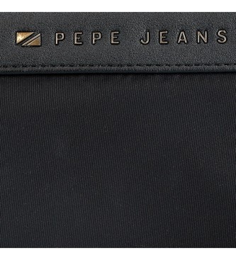 Pepe Jeans Borsa Morgan tre scomparti nera