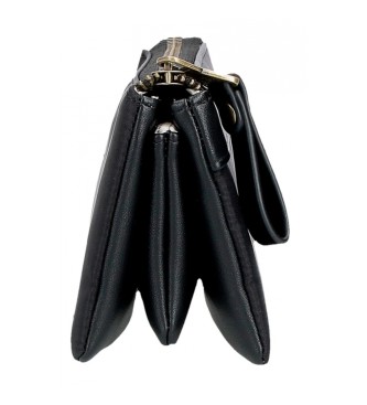 Pepe Jeans Bolsa Morgan com trs compartimentos preta