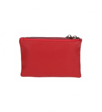 Pepe Jeans Oana torbica z dvema predaloma rdeča -17x9x2cm