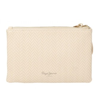 Pepe Jeans Pepe Jeans Sprig wallet two compartments beige