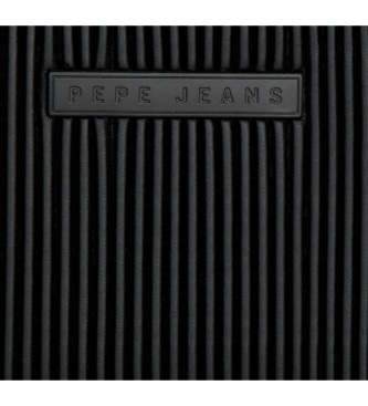 Pepe Jeans Aurora denarnica s tremi predali črna