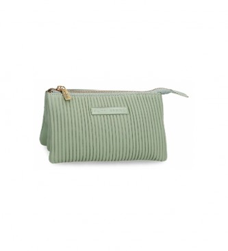 Pepe Jeans Aurora three compartment purse green