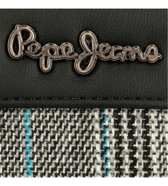 Pepe Jeans Kendra portemonnee met drie compartimenten zwart