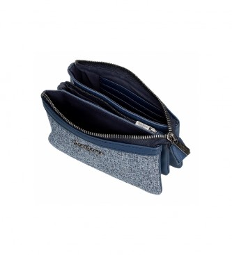 Pepe Jeans Borsa tre scomparti blu Maddie