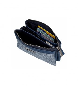 Pepe Jeans Borsa tre scomparti blu Maddie