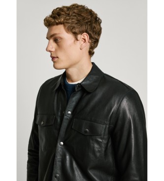 Pepe Jeans Moore V2 Lederjacke schwarz