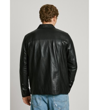 Pepe Jeans Moore V2 Lederjacke schwarz