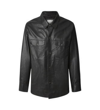 Pepe Jeans Moore V2 leren jack zwart