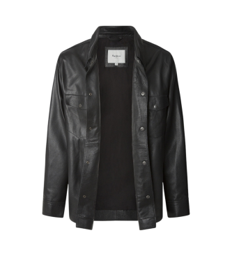 Pepe Jeans Moore V2 leather jacket black