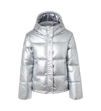 Pepe Jeans Morgan Silver Duffle coat