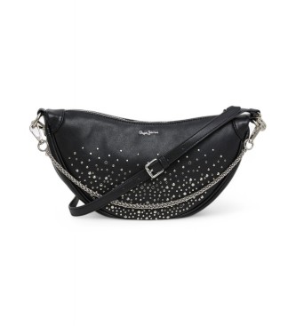 Pepe Jeans Nadine glnzende schwarze Tasche