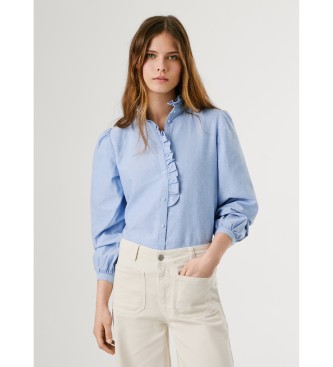 Pepe Jeans Chemise bleue Nady