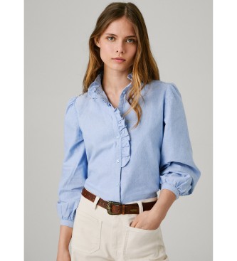 Pepe Jeans Chemise bleue Nady