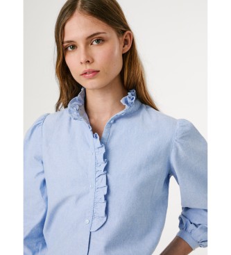Pepe Jeans Chemise bleue Nady