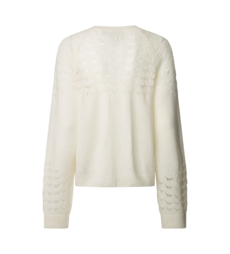 Pepe Jeans Pull Naina blanc cass cru