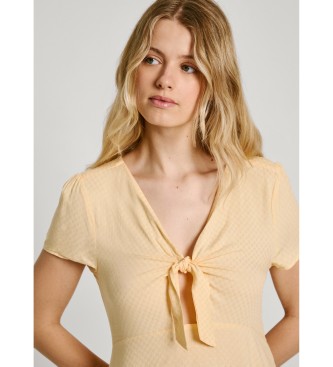 Pepe Jeans Vestido Nani amarelo