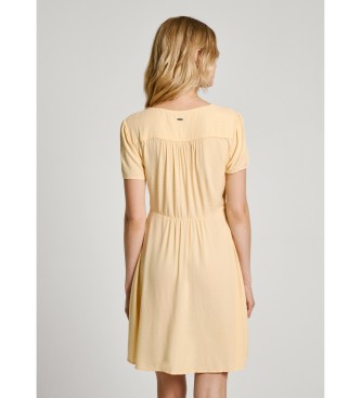 Pepe Jeans Vestido Nani amarelo