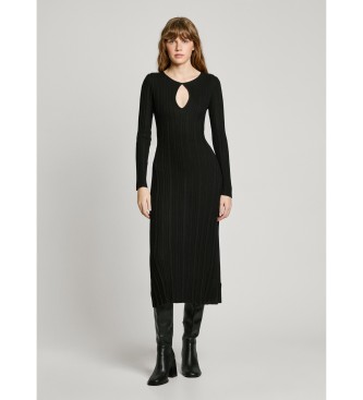 Pepe Jeans Abito midi nero Natasha