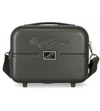 Pepe Jeans Beauty case in ABS adattabile al trolley Pepe Jeans Accent antracite