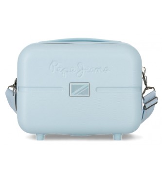 Pepe Jeans ABS toiletry bag adaptable to trolley Accent blue -29x21x15cm