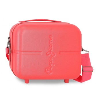 Pepe Jeans Beauty case in ABS adattabile al trolley Pepe Jeans Highlight corallo