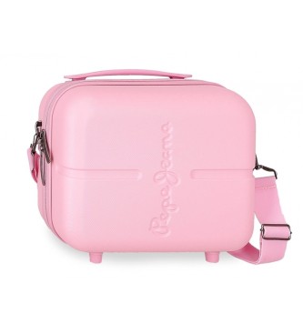 Pepe Jeans Pepe Jeans Highlight ABS toilettry bag trolley adaptable light pink