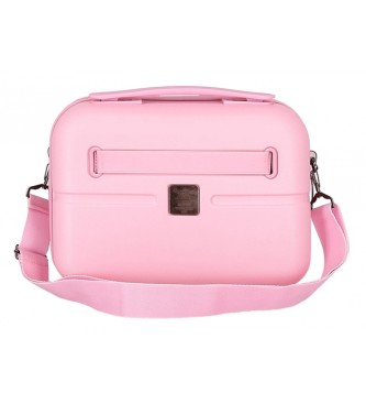 Pepe Jeans Pepe Jeans Highlight ABS toilettry bag trolley adaptable light pink