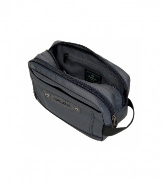 Pepe Jeans Hatfield two compartment toiletry bag marine