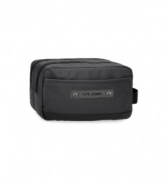 Pepe Jeans Hatfield two compartment toiletry bag black