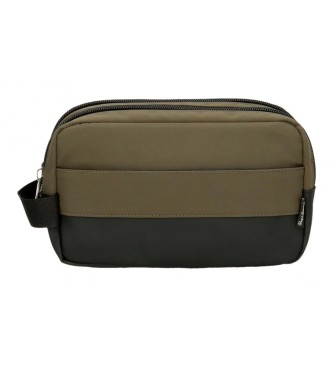 Pepe Jeans Pepe Jeans Jarvis double compartment toiletry bag dark green