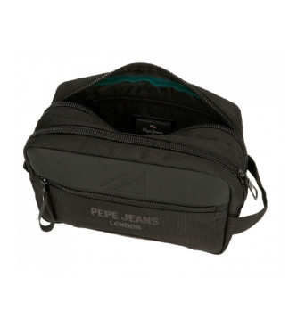 Pepe Jeans Toilet bag Bromley two compartments black