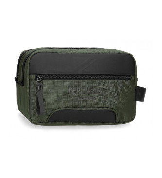 Pepe Jeans Toilet bag Bromley two compartments green