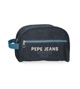 Pepe Jeans Beauty case Pepe Jeans Edmon con due scomparti adattabili blu scuro