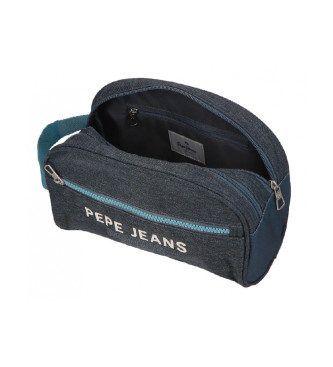 Pepe Jeans Pepe Jeans Edmon toiletry bag, two compartments, adaptable, navy blue