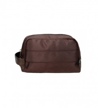 Pepe Jeans Horley brown adaptable toiletry bag