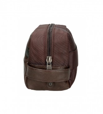 Pepe Jeans Horley brown adaptable toiletry bag