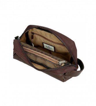 Pepe Jeans Trousse da toilette Horley marrone adattabile