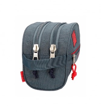 Pepe Jeans Kay toiletry bag double adaptable compartment grey