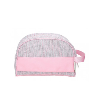 Pepe Jeans Beauty case Miri con due scomparti rosa