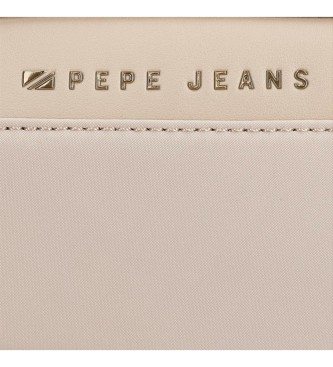 Pepe Jeans Morgan toiletry bag with two beige compartments