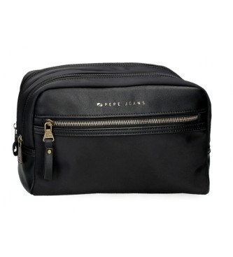 Pepe Jeans Morgan toiletry bag two compartments black