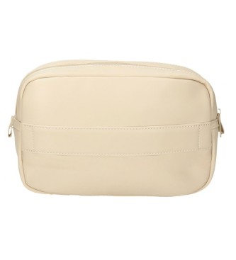 Pepe Jeans Pepe Jeans Sprig toiletry bag two beige compartments