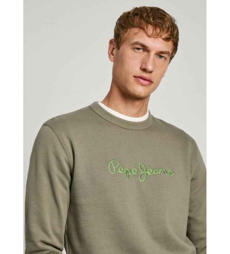 Pepe Jeans Nuova felpa verde Joe Crew