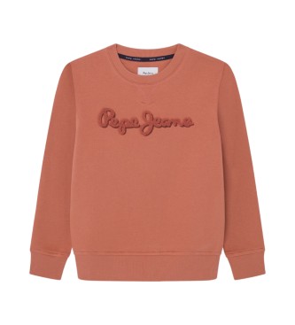 Pepe Jeans Bluza New Lamonty Crew brązowa