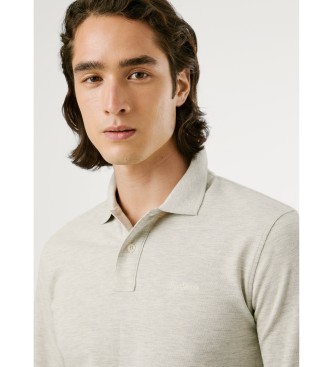 Pepe Jeans New Oliver grijs poloshirt