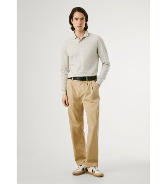 Pepe Jeans New Oliver grijs poloshirt
