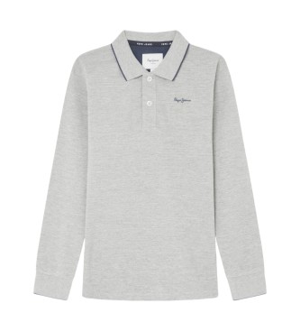 Pepe Jeans Nieuw Thor Ls grijs poloshirt