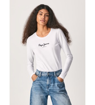 Pepe Jeans New Virginia Ls N T-shirt blanc